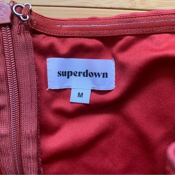 Superdown Zarah Strapless High Slit Dress Sexy Romantic Date Night Sz Medium - Picture 5 of 10